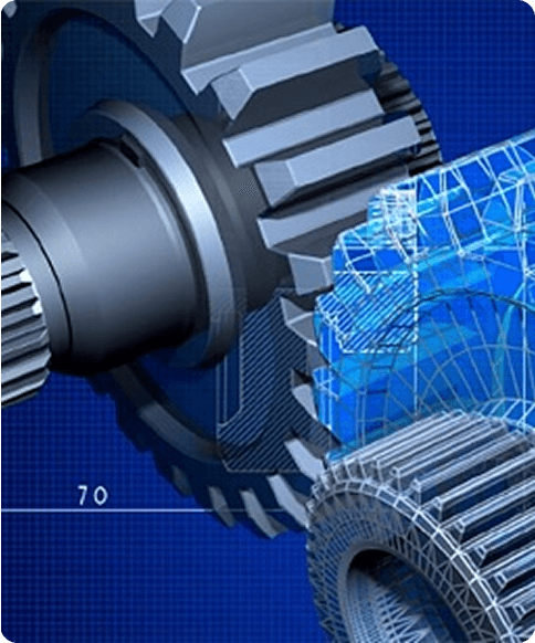 Close-up of a precision-machined gear component