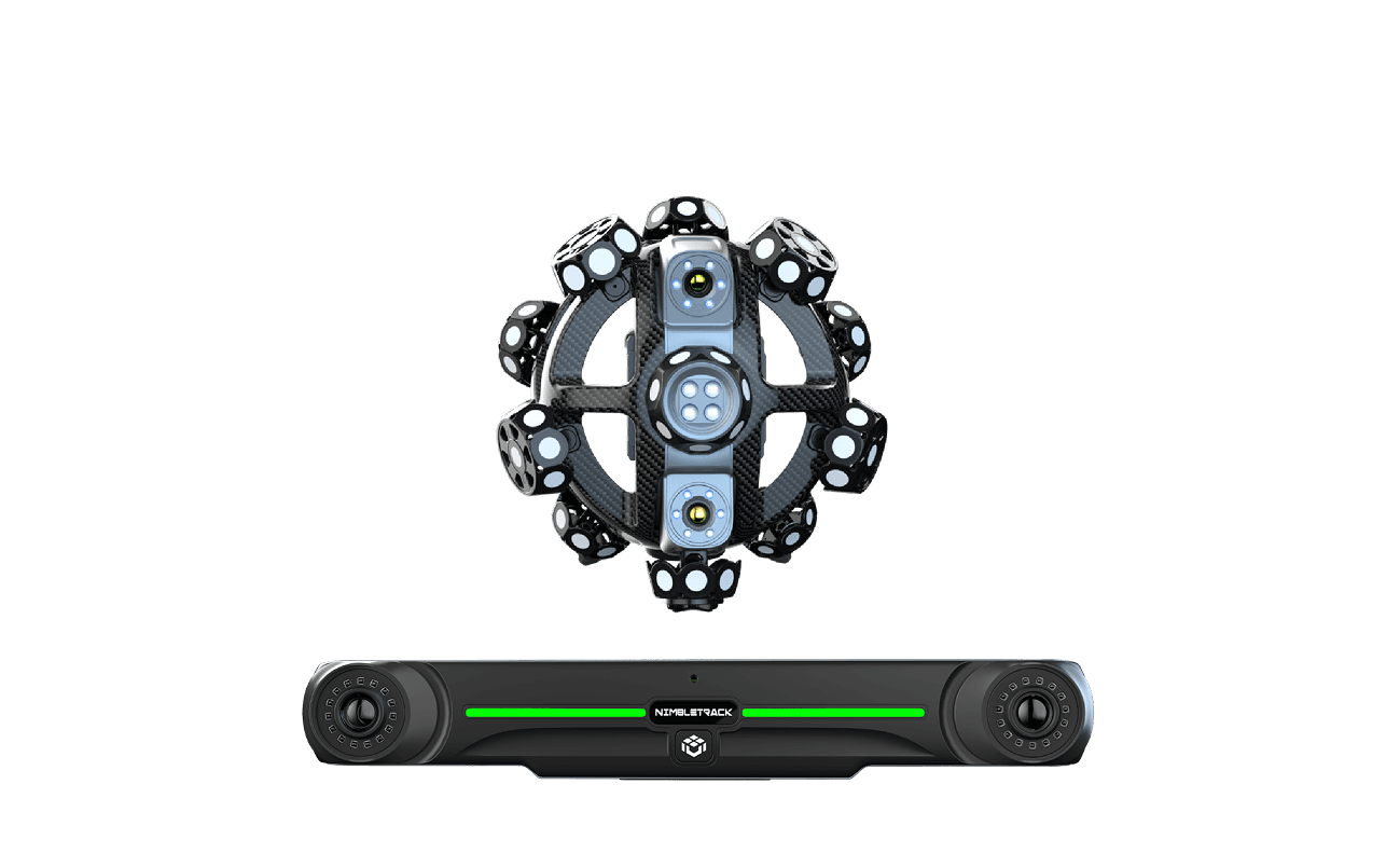 NimbleTrack Gen2 photogrammetry system with sphere and tracking bar